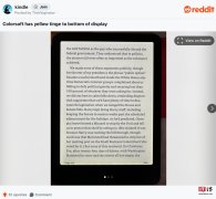 亚马逊首款彩墨屏电纸书 Kindle Colorsoft 曝“背光不均”，官方回应称“软件问题、正进行修复”